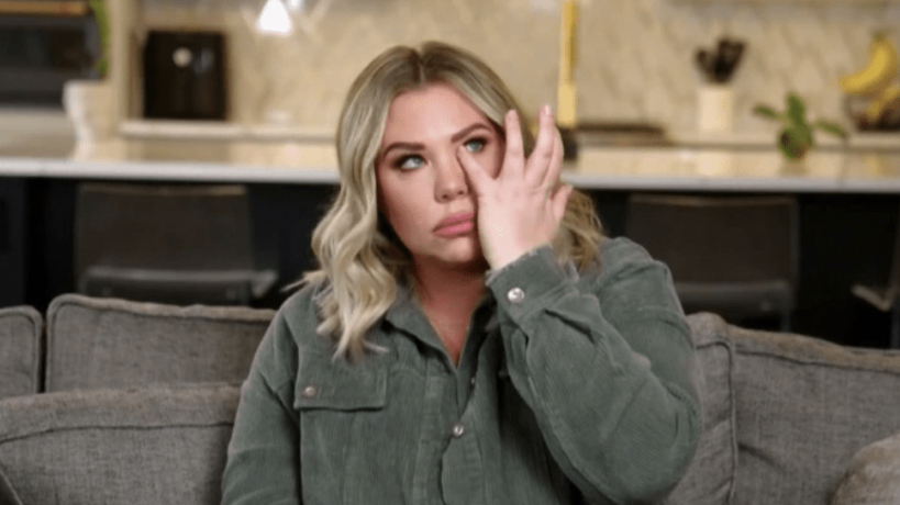 A tearful Kailyn Lowry on Teen Mom.