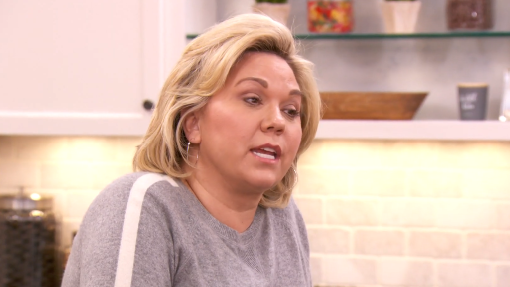 Julie Chrisley looks annoyed on Chrisley Knows Best.