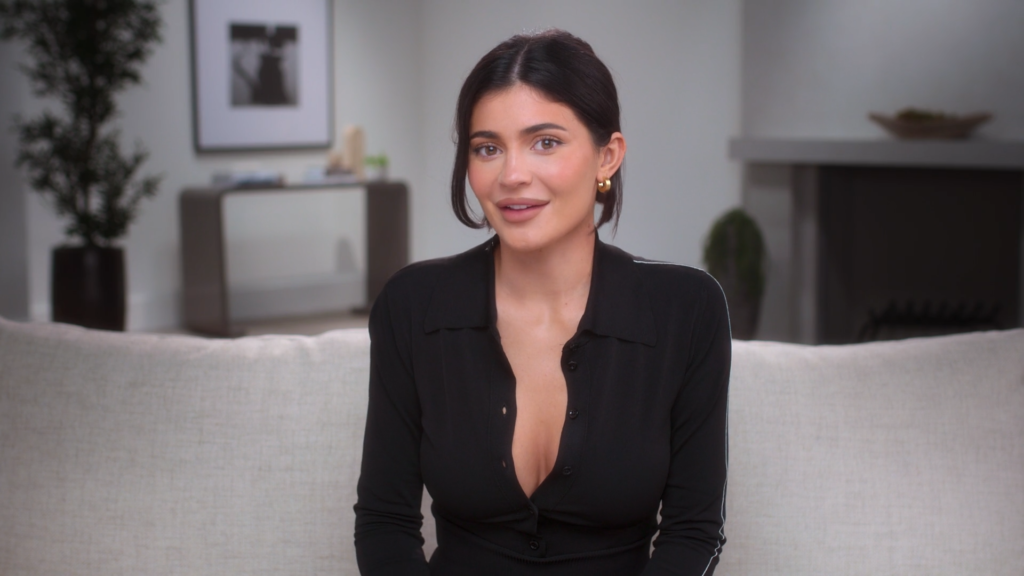 Kylie Jenner speaks to the confessional camera in 2023.