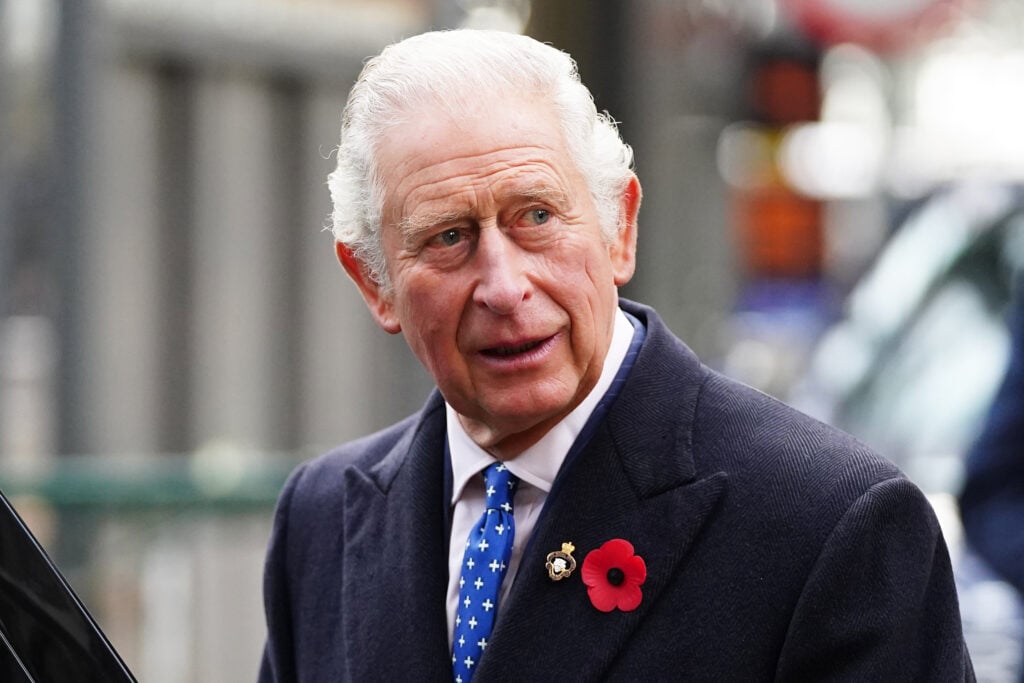 Prince Charles, Prince of Wales visits Glasgow Central Station to view two alternative fuel, green trains as part of Network Rail's "Green Trains @ COP26" event on November 5, 2021 in Glasgow, Scotland. 