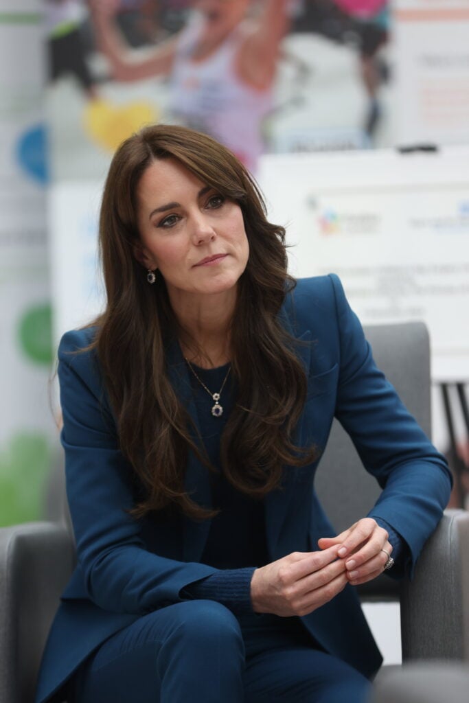 Catherine, Princess Of Wales is seen during the opening of Evelina London's new children's day surgery unit on December 5, 2023 in London, England.