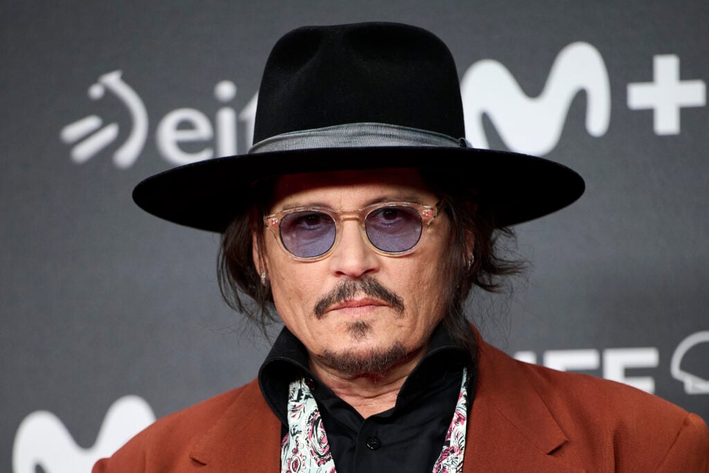 Director Johnny Depp attends the 'Modi, Three Days On The Wing Of Madness' premiere during the 72nd San Sebastian International Film Festival at the Kursaal Palace on on September 24, 2024 in San Sebastian, Spain. 