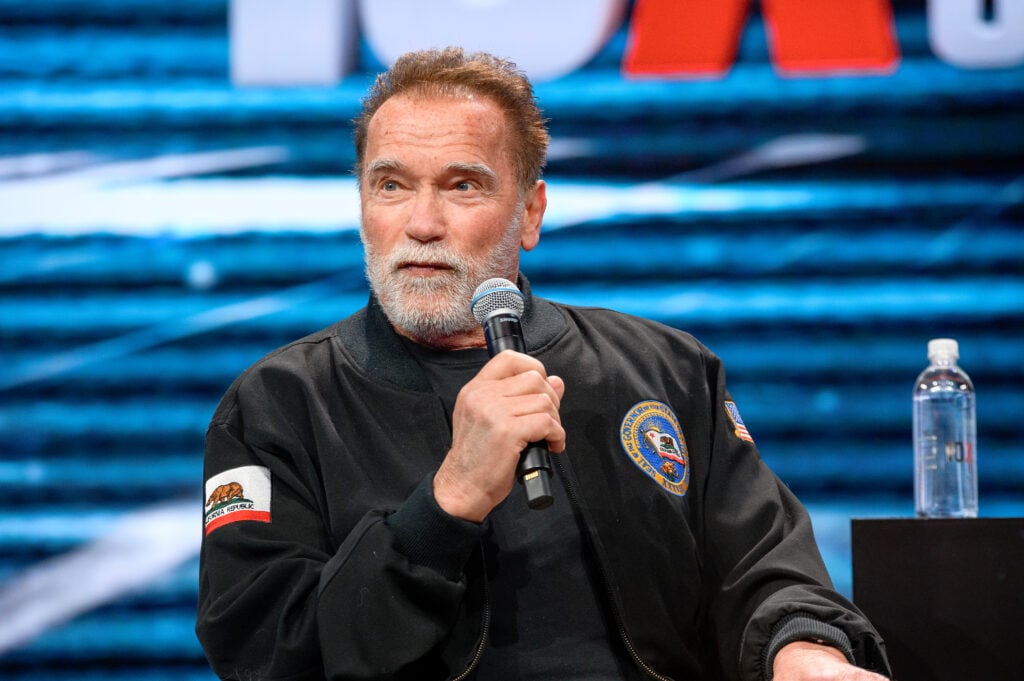 Arnold Schwarzenegger in April of 2024.