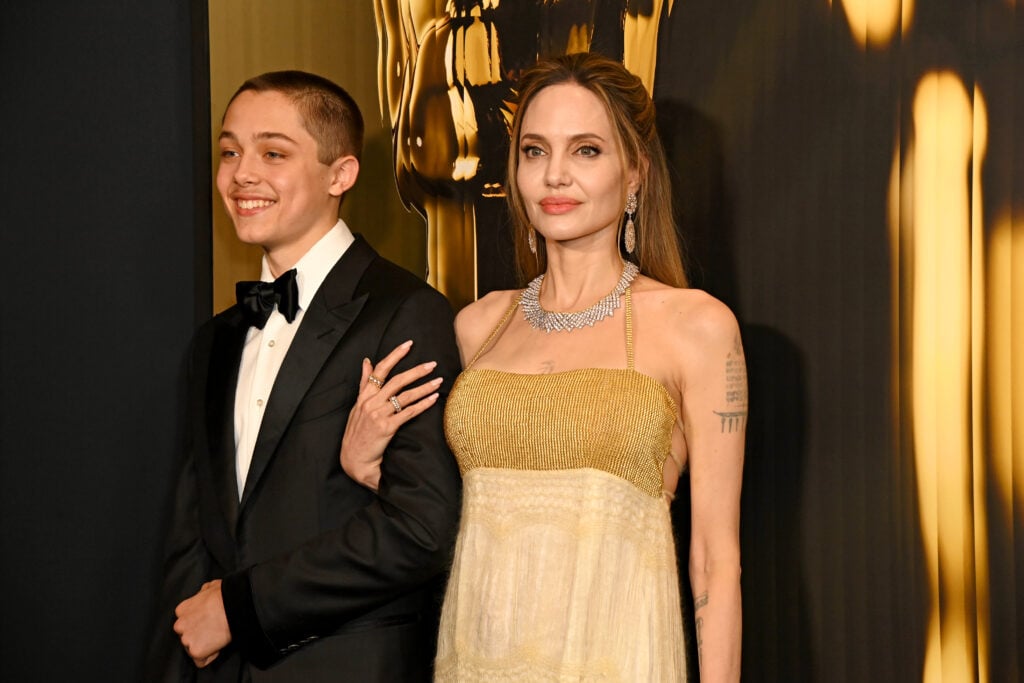 Knox and Angeline Jolie on November 17, 2024.