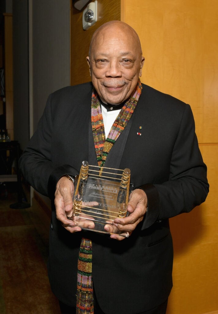 Quincy Jones attends Celebrity Fight Night XXV on March 23, 2019 in Phoenix, Arizona.  