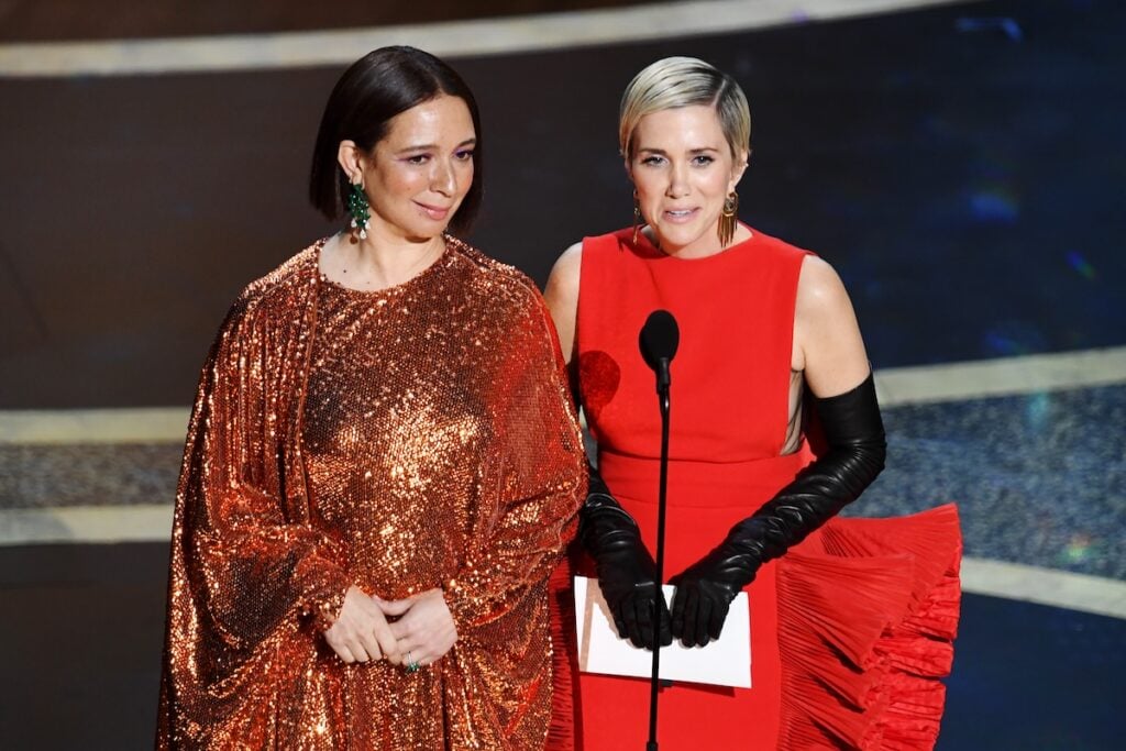 Maya Rudolph and Kristen Wiig hosting the Oscars