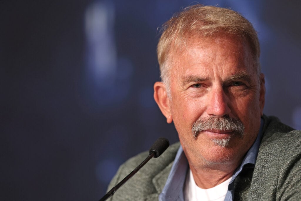 Kevin Costner attends the "Horizon: An American Saga" press conference at the 77th annual Cannes Film Festival at Palais des Festivals on May 20, 2024 in Cannes, France. 