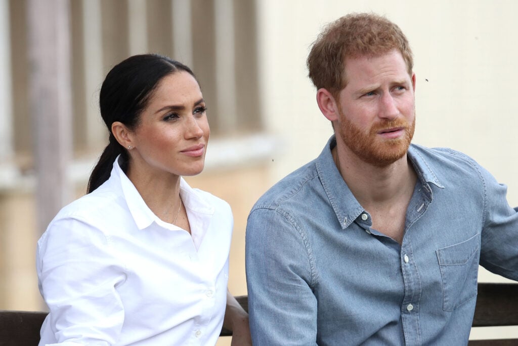 Prince Harry, Duke of Sussex and Meghan, Duchess of Sussex visit a local farming family, the Woodleys, on October 17, 2018 in Dubbo, Australia.  