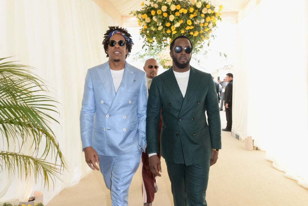 Jay-Z and Diddy attend 2019 Roc Nation THE BRUNCH on February 9, 2019 in Los Angeles, California. 