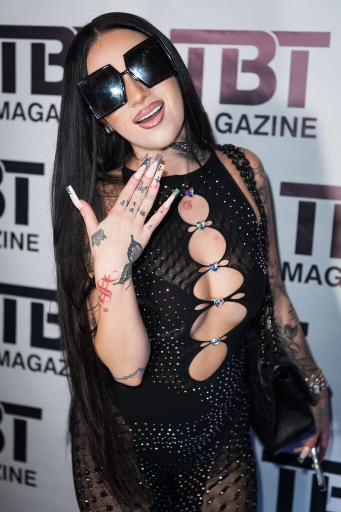 Bhad Bhabie attends TBT Magazine Social Media Edition Powered By Berman Law at Sway Nightclub on August 26, 2022 in Fort Lauderdale, Florida.