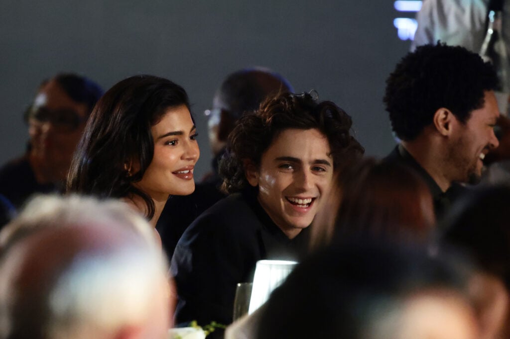 Kylie Jenner and Timothée Chalamet attend the WSJ. Magazine 2023 Innovator Awards on November 01, 2023 in New York City.