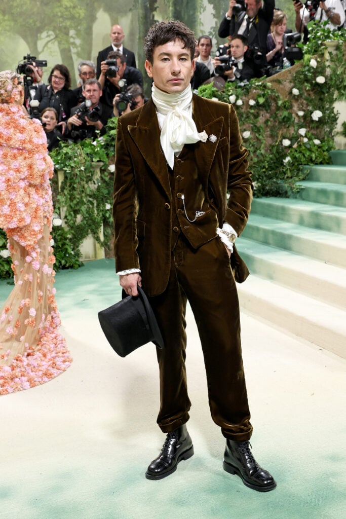 Barry Keoghan attends The 2024 Met Gala Celebrating "Sleeping Beauties: Reawakening Fashion" at The Metropolitan Museum of Art on May 06, 2024 in New York City. 