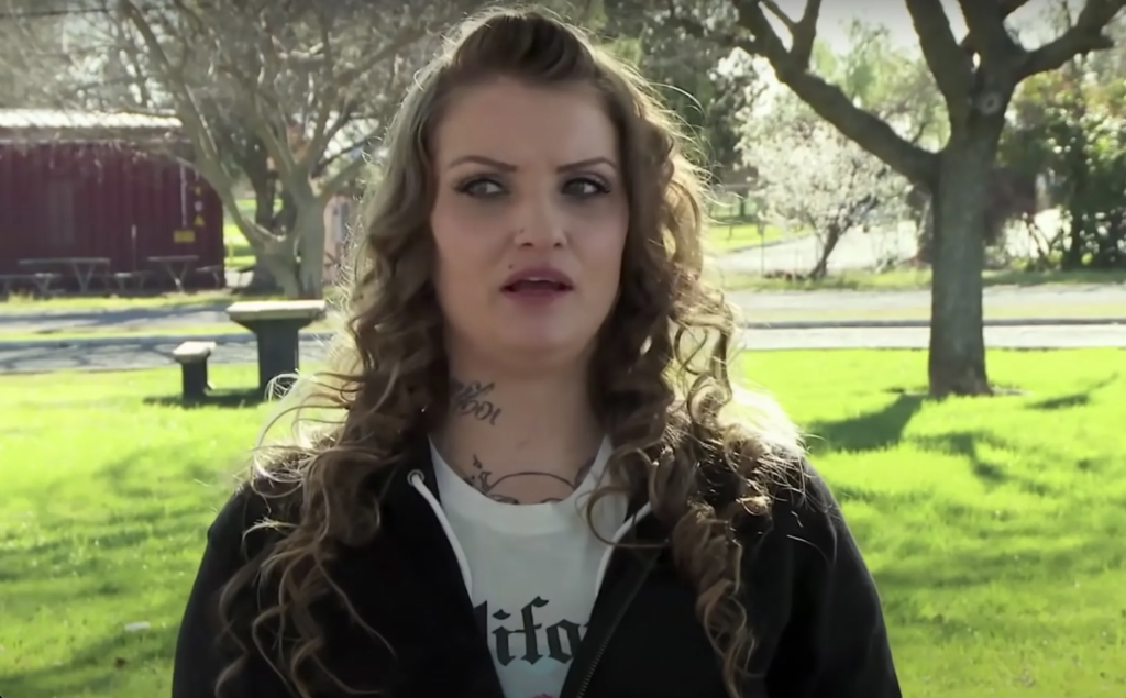 Destine Folsom appears on an episode of the WeTV series Love After Lockup.