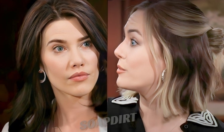 Bold and the Beautiful Spoilers: Steffy Forrester (Jacqueline MacInnes Wood) - Hope Logan (Annika Noelle)