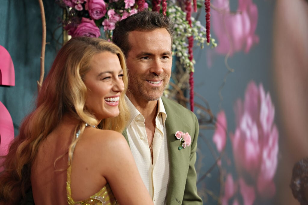 Blake Lively and Ryan Reynolds at the It Ends With Us premiere on August 6, 2024.