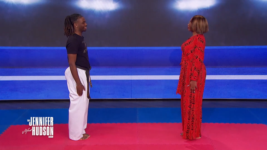 Jennifer Hudson and a handsome college student in January 2025.