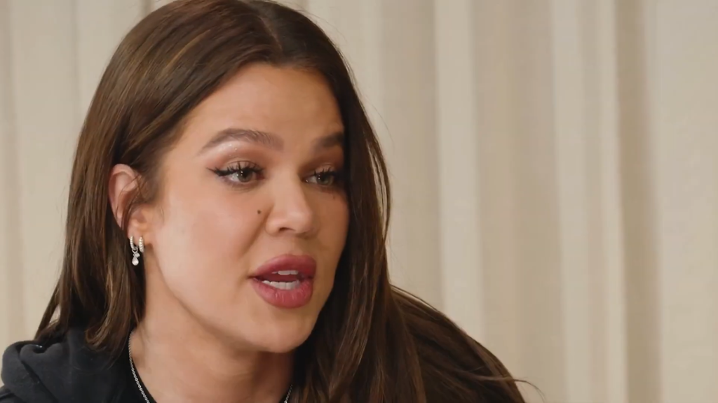 Khloe Kardashian speaks in January 2025.