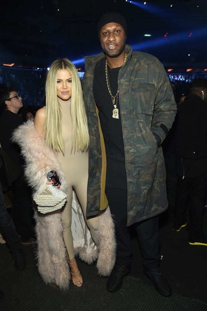 Khloe Kardashian and Lamar Odom on February 11, 2016.