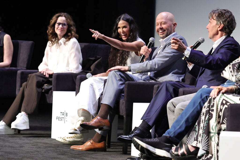 Demi Moore and others for the "Brats" documentary at Tribeca in June 2024.