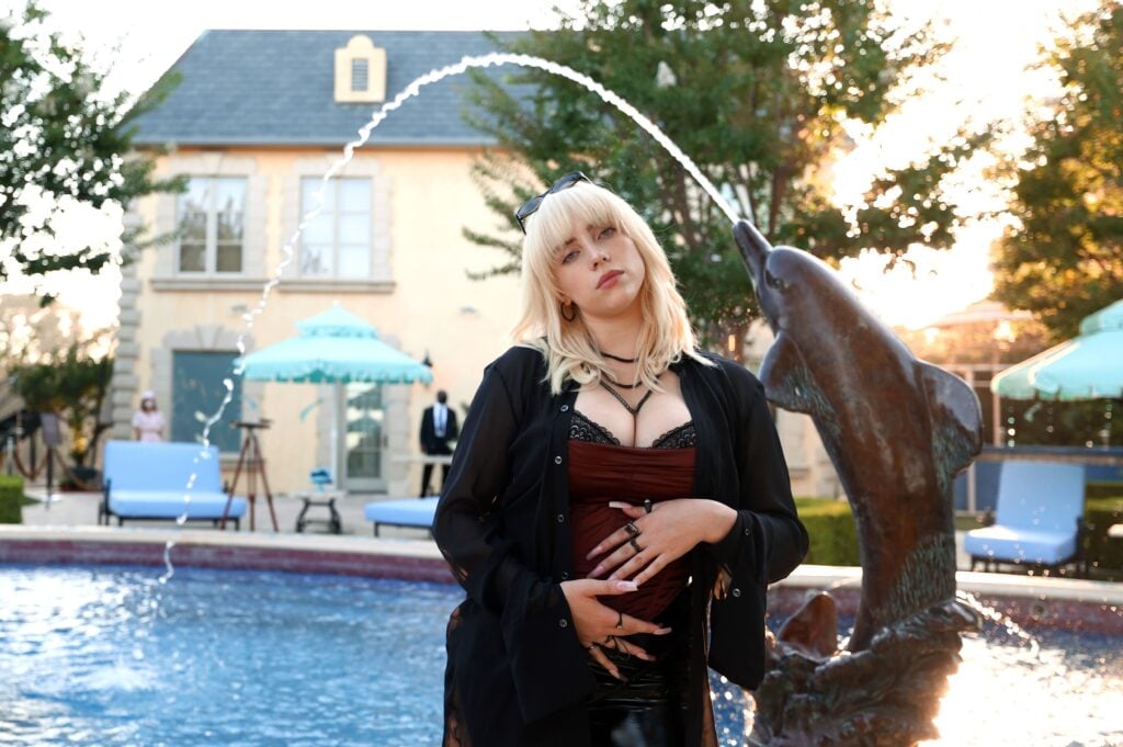 Billie Eilish attends the "Happier Than Ever: The Destination" celebration, presented by Billie Eilish and Spotify, for the new album on July 29, 2021 in Los Angeles, California. 