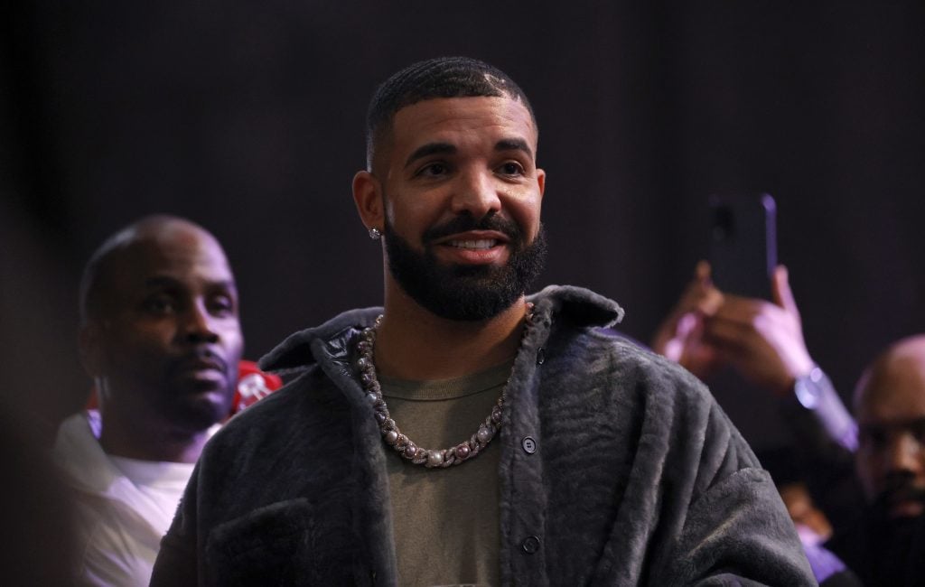 Drake attends Drake's Till Death Do Us Part rap battle on October 30, 2021 in Long Beach, California. 