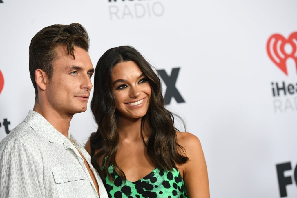 James Kennedy and Ally Lewber attend the 2022 iHeartRadio Music Awards at The Shrine Auditorium in Los Angeles, California on March 22, 2022. Broadcasted live on FOX.