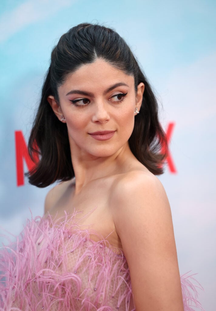 Monica Barbaro attends the Los Angeles Premiere of Netflix's "FUBAR" at The Grove on May 22, 2023 in Los Angeles, California.