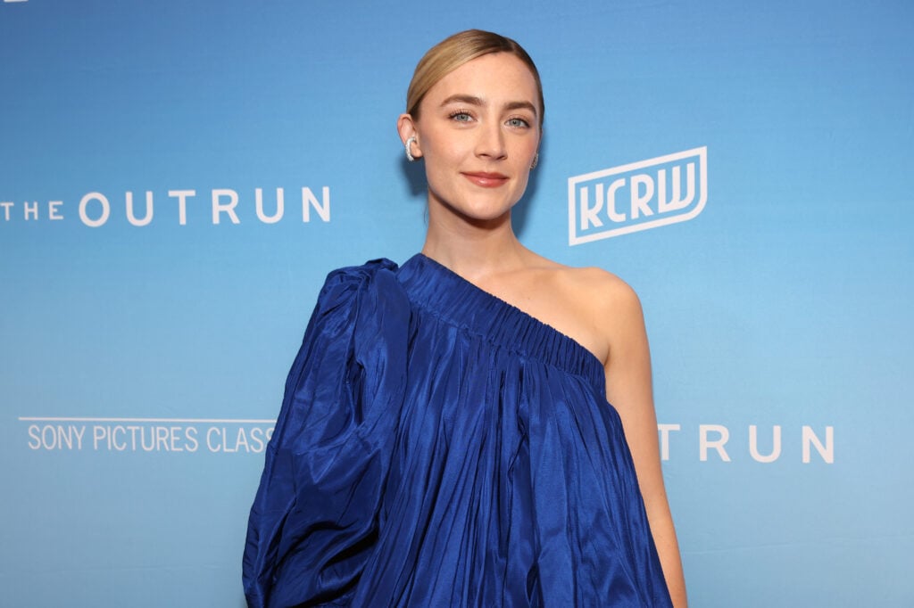 Saoirse Ronan attends the Los Angeles Premiere of Sony Pictures Classics "The Outrun" at Linwood Dunn Theater on October 03, 2024 in Los Angeles, California. 