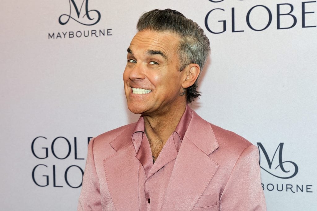 Robbie Williams attends the Golden Globes First-Time Nominee Celebration at The Maybourne Beverly Hills on December 17, 2024 in Beverly Hills, California.