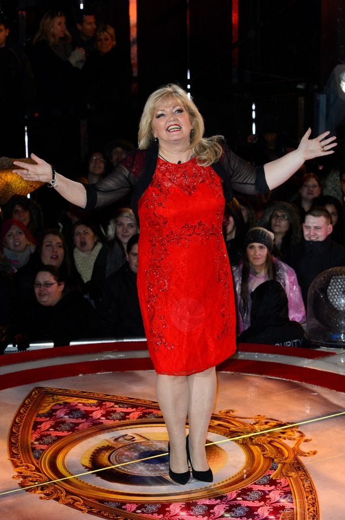 Linda Nolan is evicted from the Celebrity Big Brother House at Elstree Studios on January 24, 2014 in Borehamwood, England. 