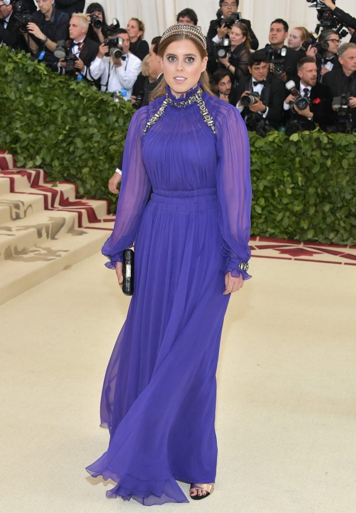 Princess Beatrice of York attends the Heavenly Bodies: Fashion & The Catholic Imagination Costume Institute Gala at The Metropolitan Museum of Art on May 7, 2018 in New York City.  