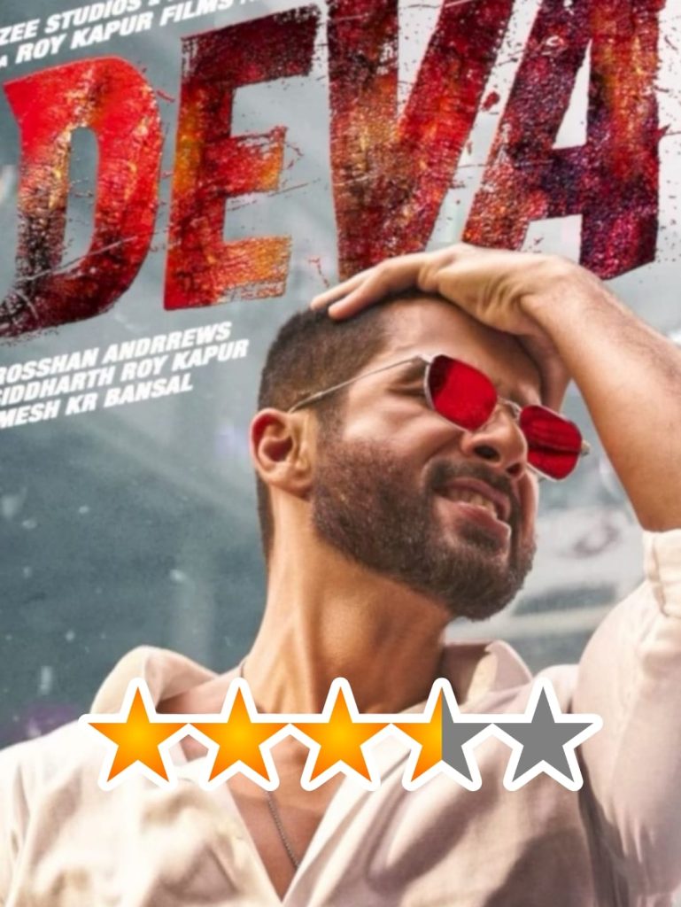 Shahid Kapoor Deva Movie Review