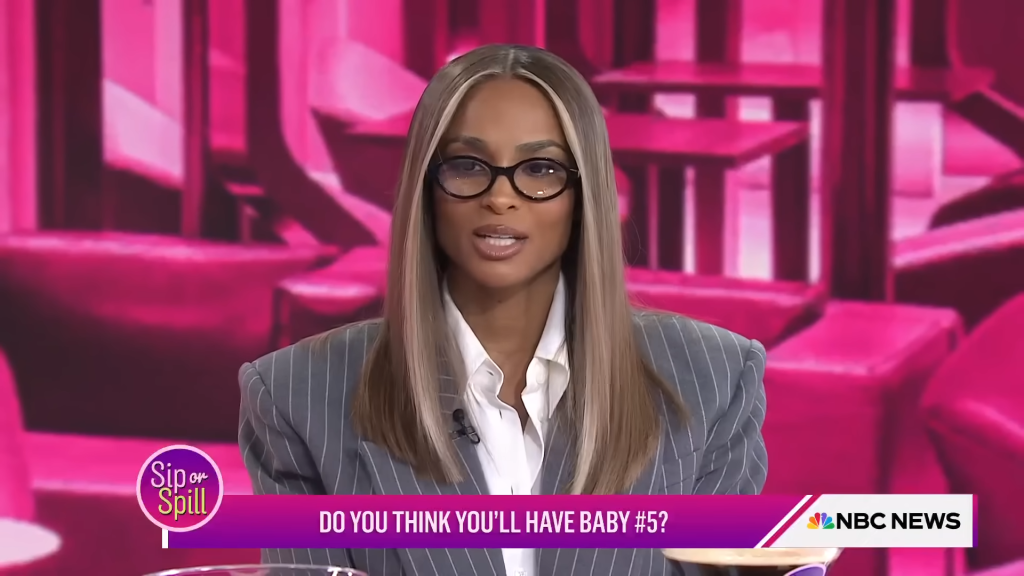 Ciara on Today with Jenna & Friends in January 2025.