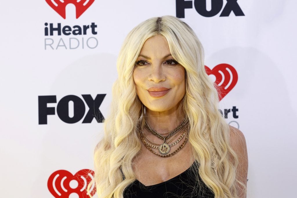Tori Spelling on April 1, 2024.