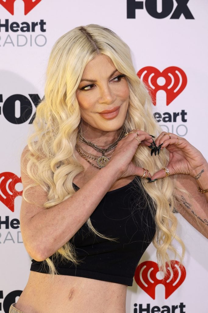 Tori Spelling on April 1, 2024.