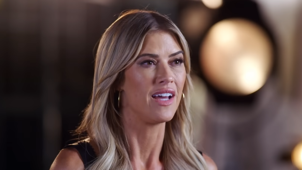 Christina Haack speaks to the camera on The Flip Off during the first episodes.