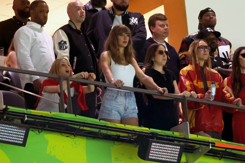 Taylor Swift and others on February 9, 2025.