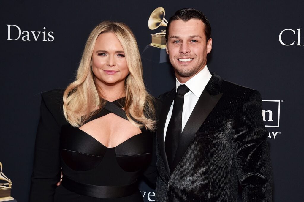 Miranda Lambert and Brendan McLoughlin together in February of 2023.