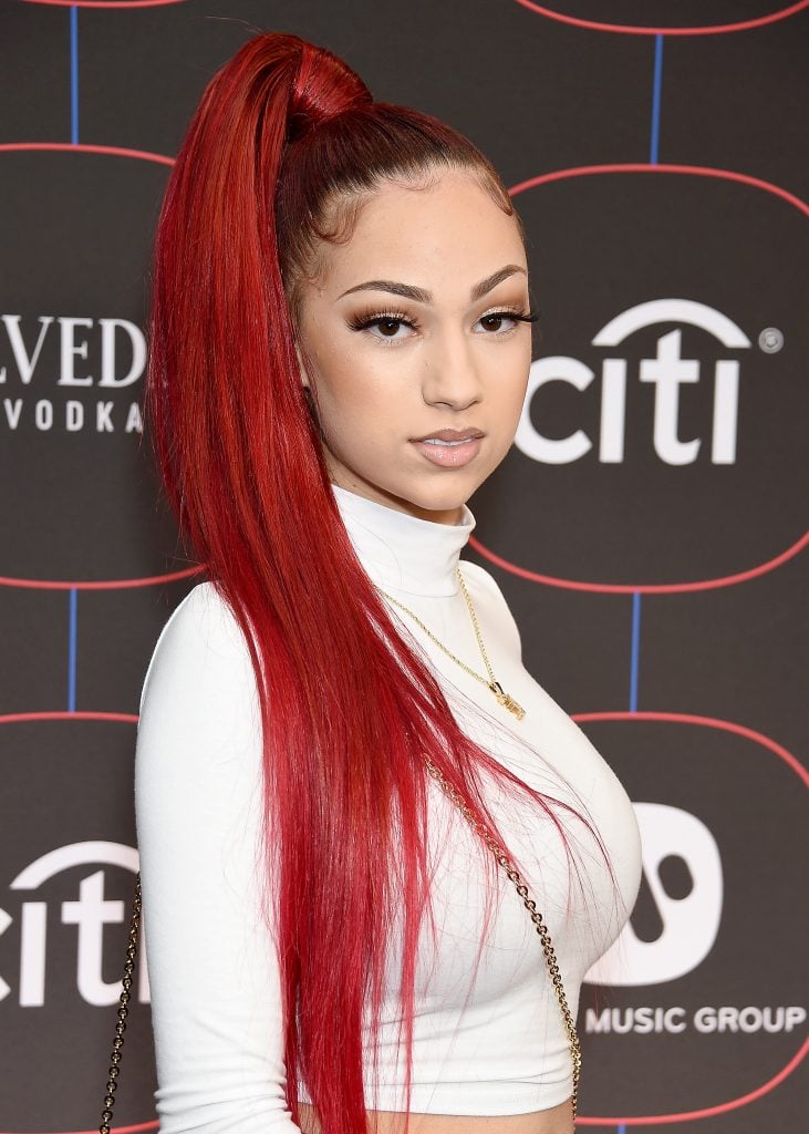 Bhad Bhabie, Danielle Bregoli, arrives at the Warner Music Group Pre-Grammy Celebration at Nomad Hotel Los Angeles on February 7, 2019 in Los Angeles, California.