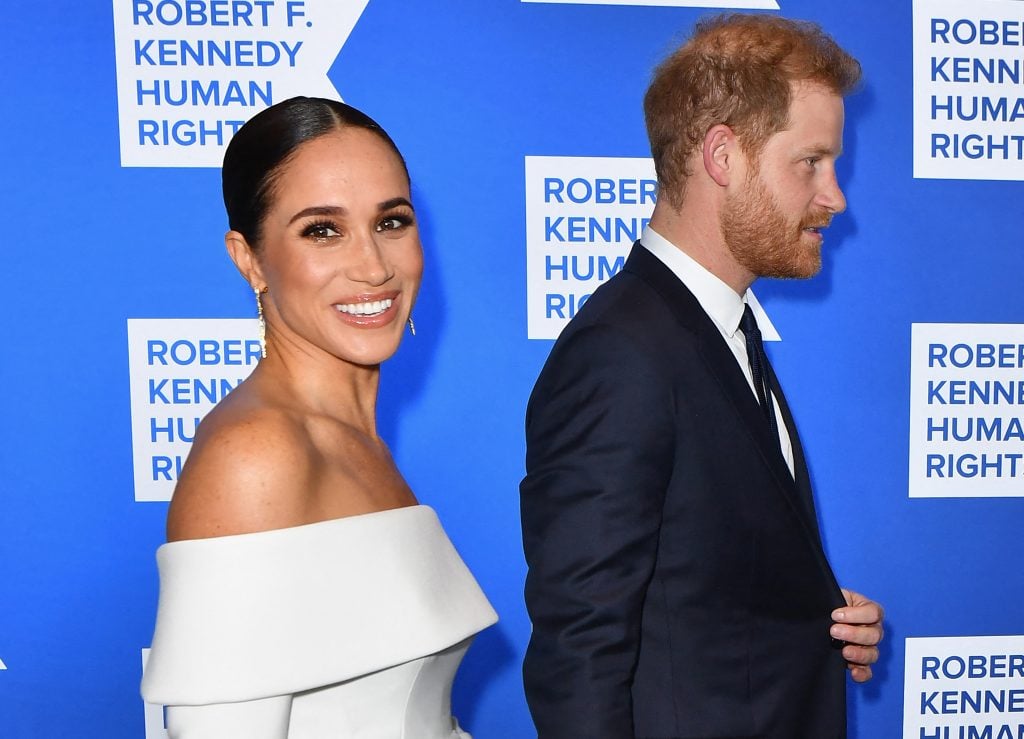 Prince Harry, Duke of Sussex, and Megan, Duchess of Sussex, arrive for the 2022 Ripple of Hope Award Gala at the New York Hilton Midtown Manhattan Hotel in New York City on December 6, 2022.