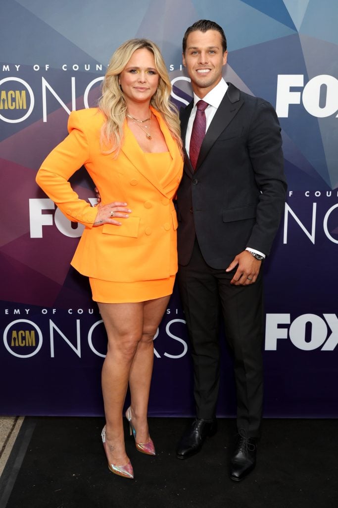 Miranda Lambert and Brendan McLoughlin attend the 15th Annual Academy Of Country Music Honors at Ryman Auditorium on August 24, 2022 in Nashville, Tennessee.