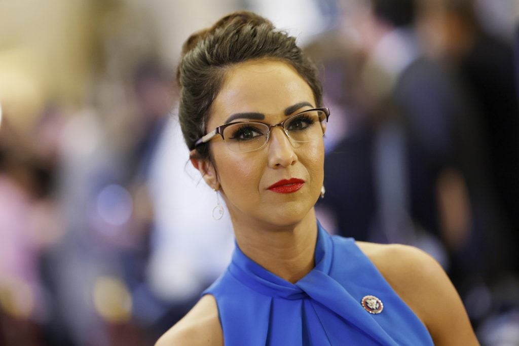 U.S. Rep. Lauren Boebert (R-CO) arrives for President Joe Biden's State of the Union address during a joint meeting of Congress in the House chamber at the U.S. Capitol on March 07, 2024 in Washington, DC.