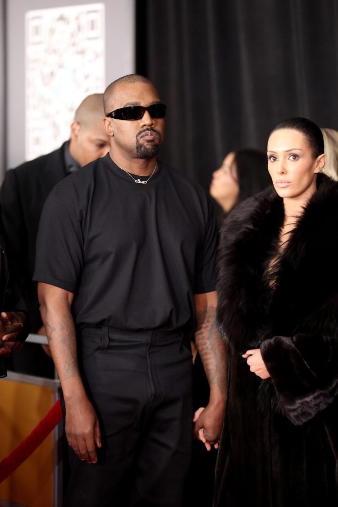 and Bianca Censori attend the 67th Annual GRAMMY Awards on February 02, 2025 in Los Angeles, California.