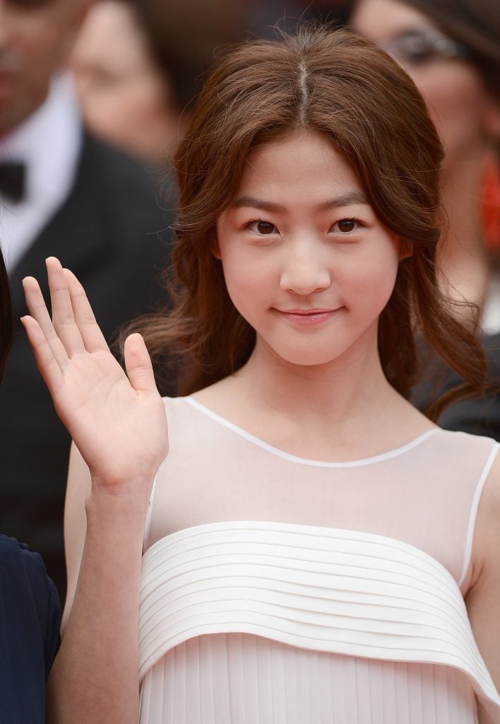 Actress Sae Ron Kim attends the "Foxcatcher" premiere during the 67th Annual Cannes Film Festival on May 19, 2014 in Cannes, France.