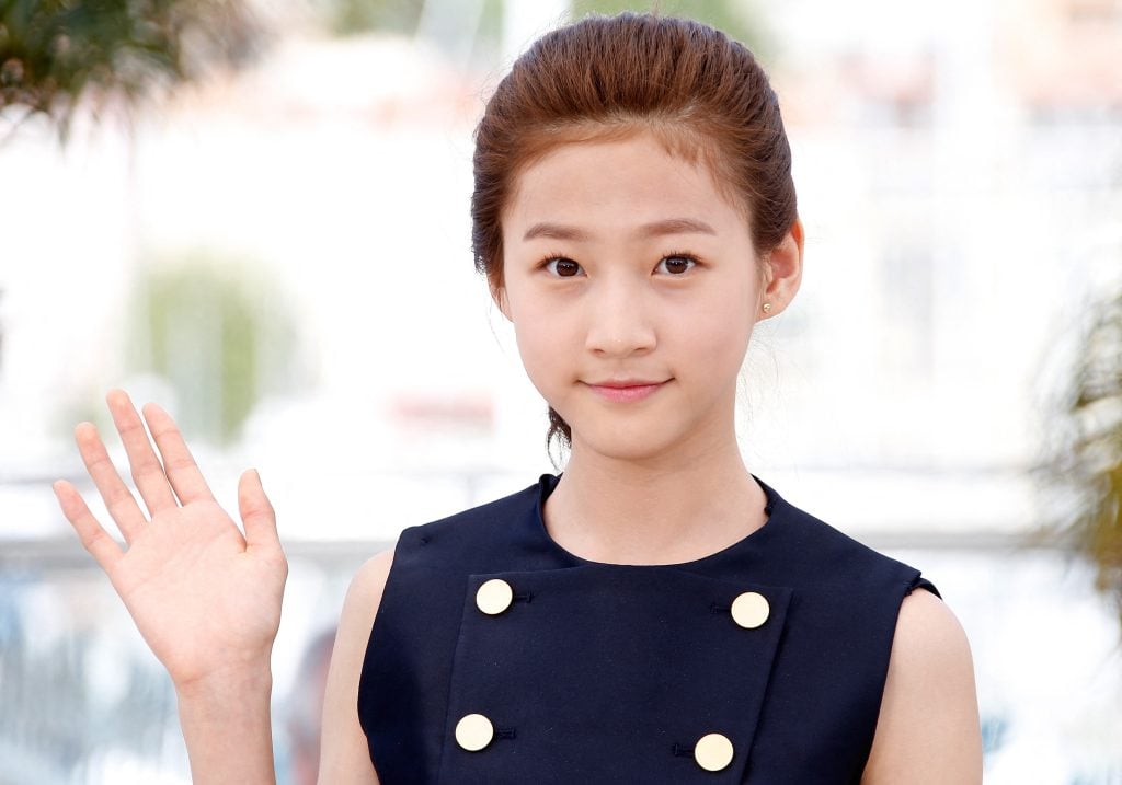 South Korean actress Kim Sae-Ron poses during a photocall for the film "Dohee-ya (A Girl at my Door) at the 67th edition of the Cannes Film Festival in Cannes, southern France, on May 20, 2014.