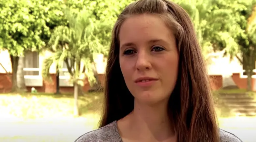 Jill Duggar speaks to producers while filming a reality show for TLC