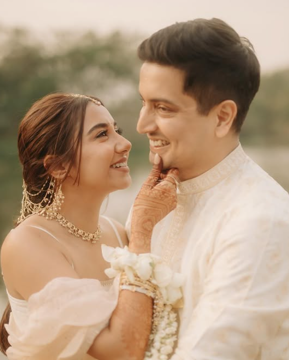 Prajakta Koli And Vrishank Khanal Haldi Pics
