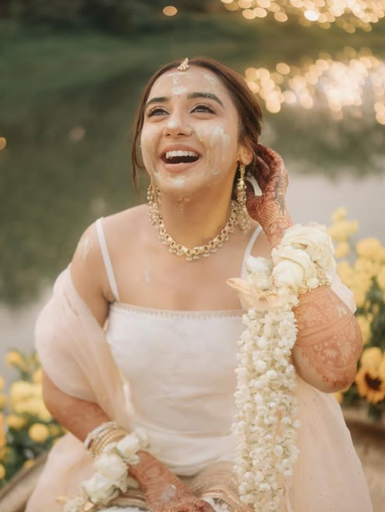 Prajakta Koli Haldi look
