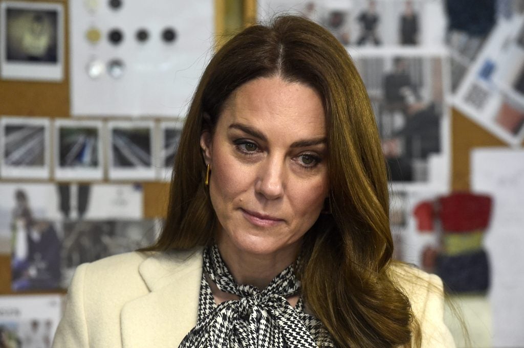 Kate Middleton on January 30, 2025 with a stern expression.