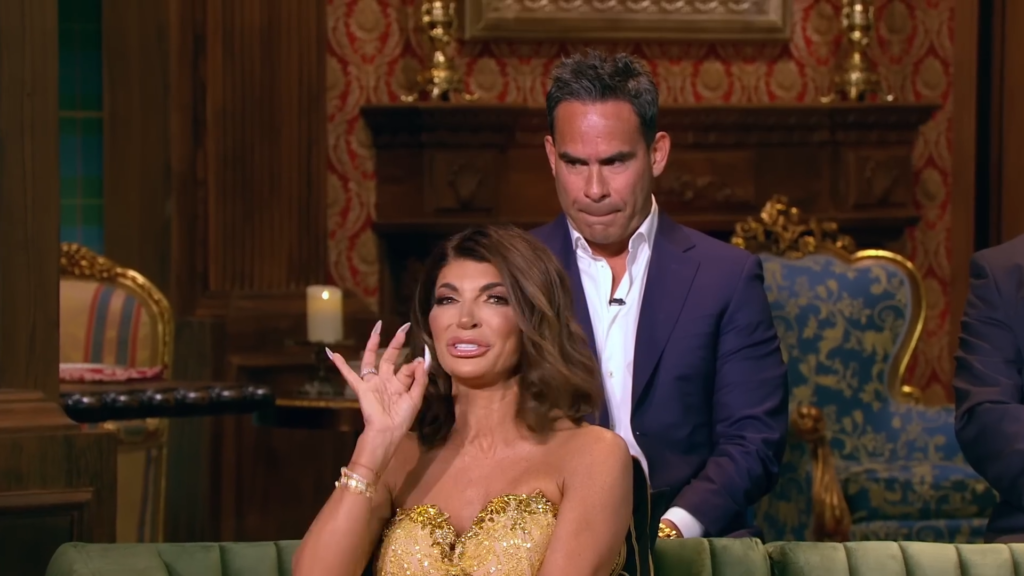 Teresa Giudice and Luis Ruelas at the Reunion.